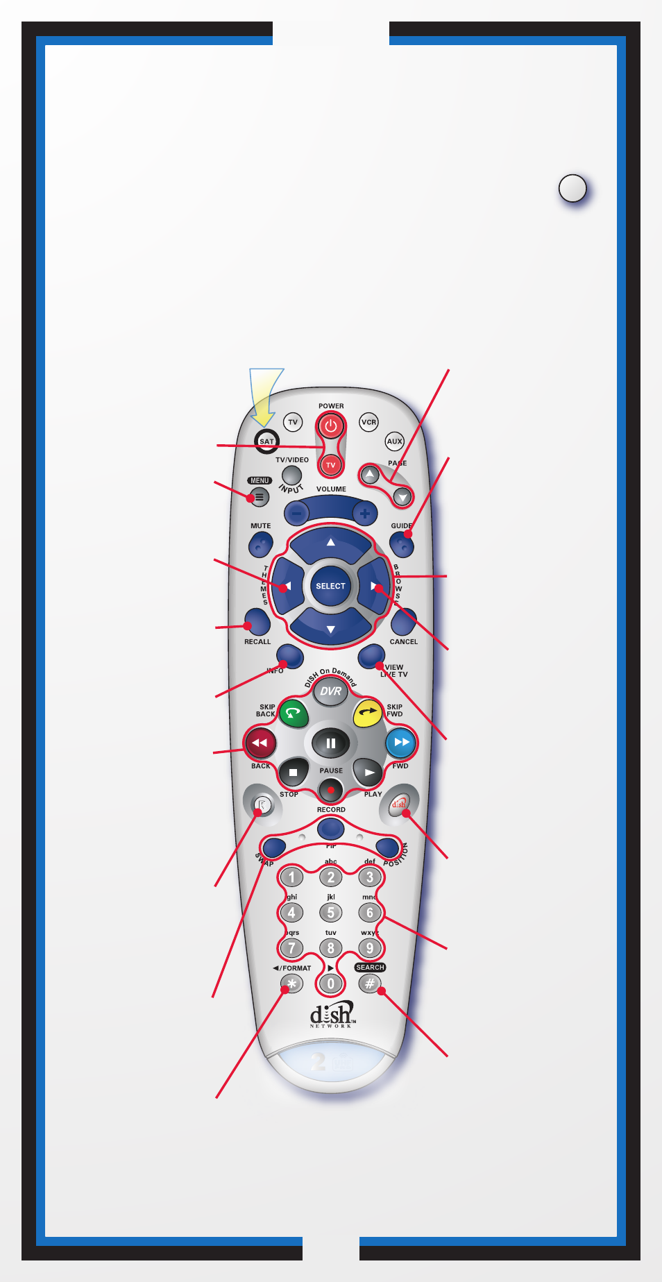 Remote operation sat mode, Operation | Dish Network 6.3 User Manual | Page 8 / 39