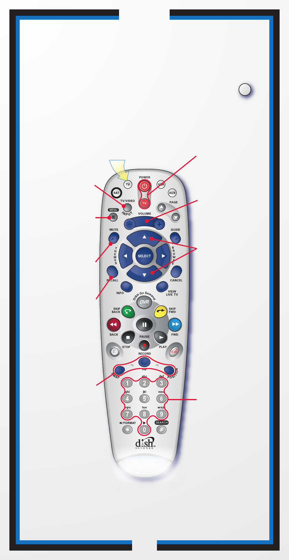 Remote operation tv mode, Operation | Dish Network 6.3 User Manual | Page 9 / 39