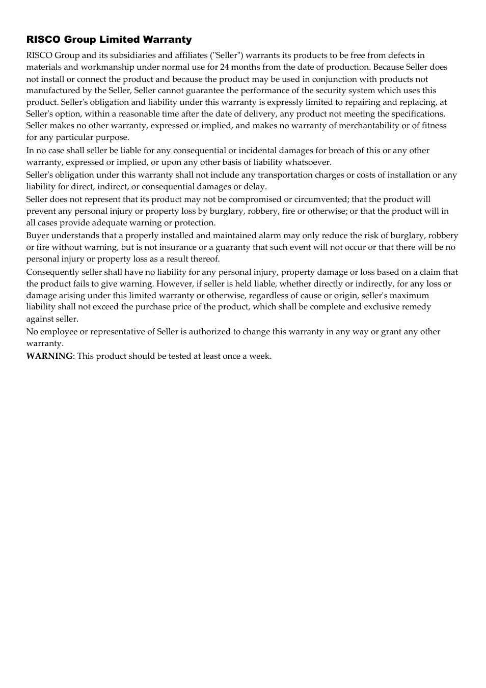 RISCO Group USB Adaptor User Manual | Page 7 / 8