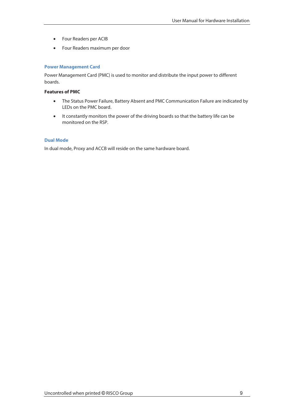 RISCO Group axesplus® User Manual | Page 10 / 65
