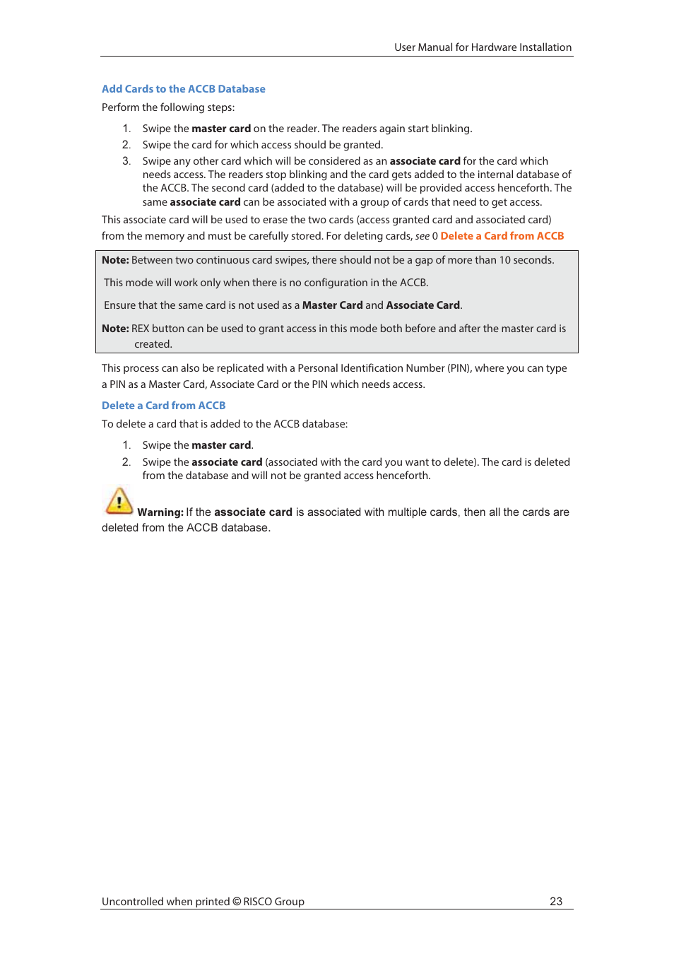 RISCO Group axesplus® User Manual | Page 24 / 65