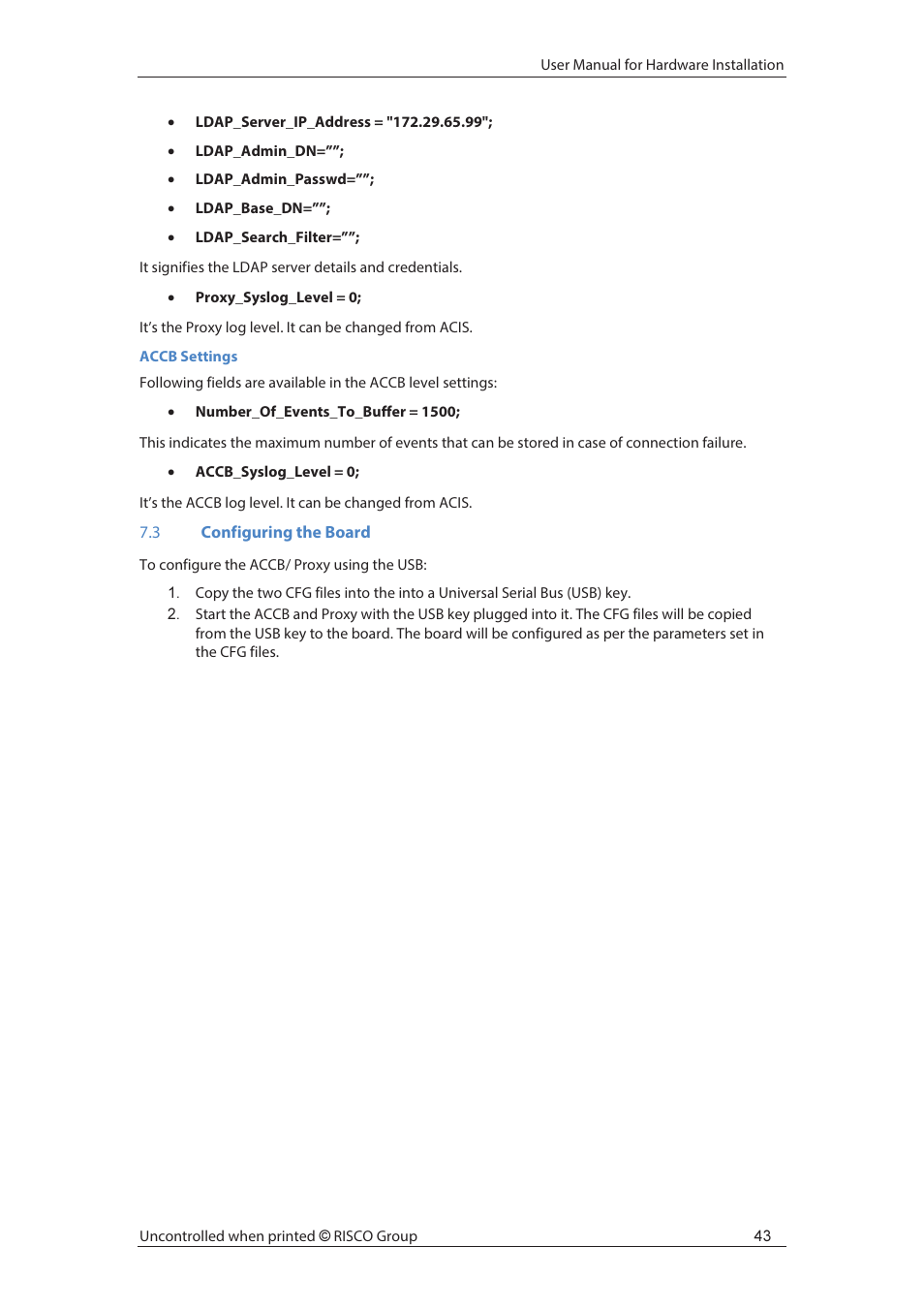 RISCO Group axesplus® User Manual | Page 44 / 65