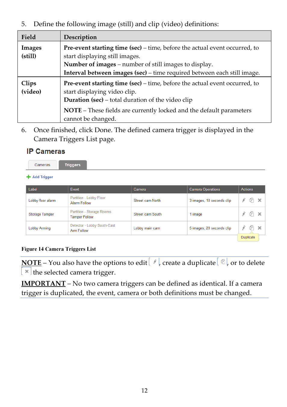 RISCO Group Bullet Outdoor RVCM52E User Manual | Page 14 / 24