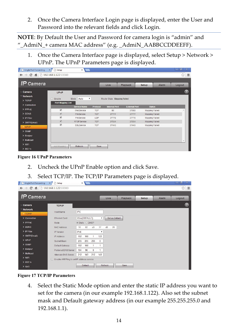 RISCO Group Bullet Outdoor RVCM52E User Manual | Page 16 / 24
