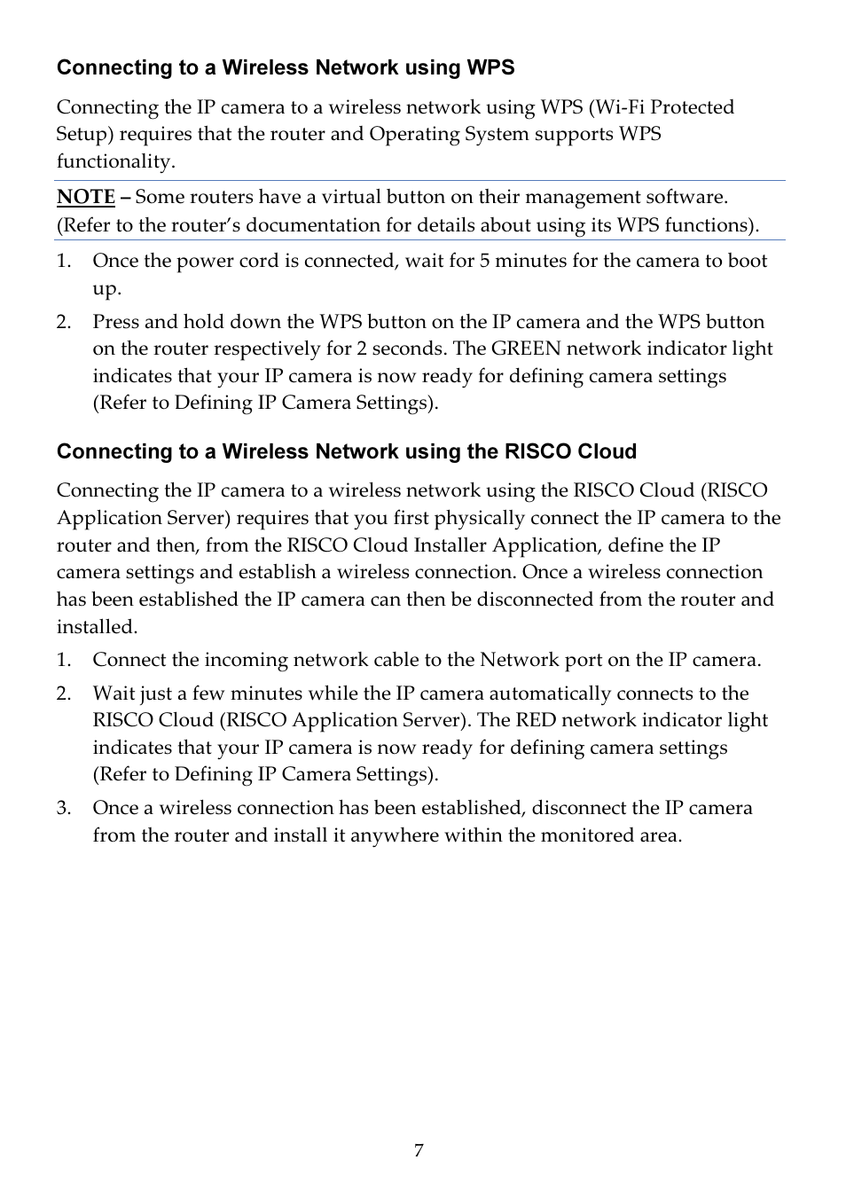 RISCO Group Cube Indoor RVCM11H User Manual | Page 9 / 24