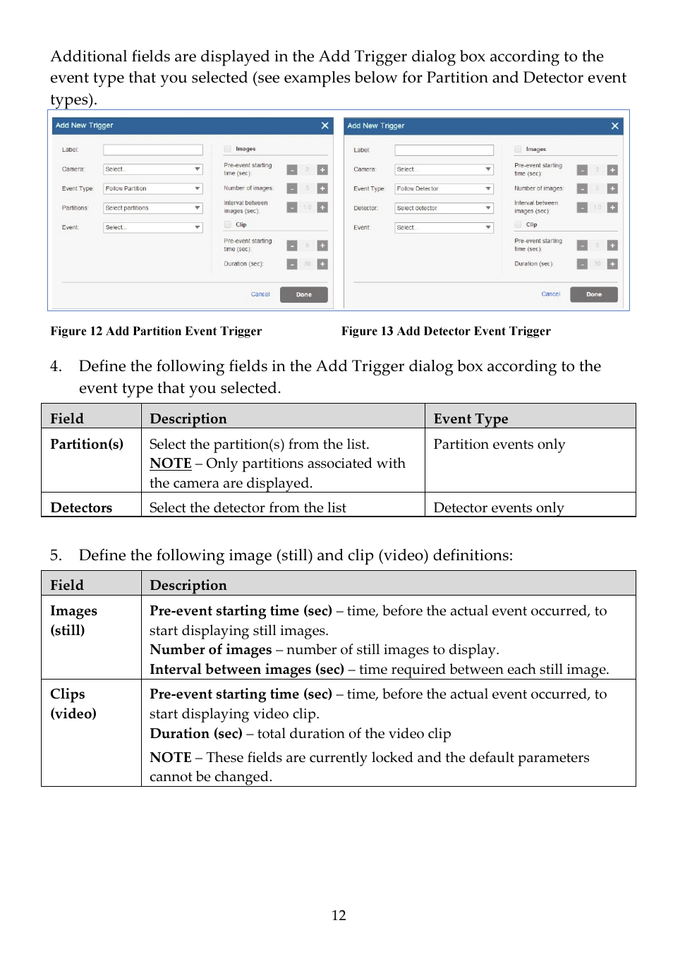 RISCO Group VUpoint Bullet Outdoor IP Camera RVCM52E User Manual | Page 12 / 76