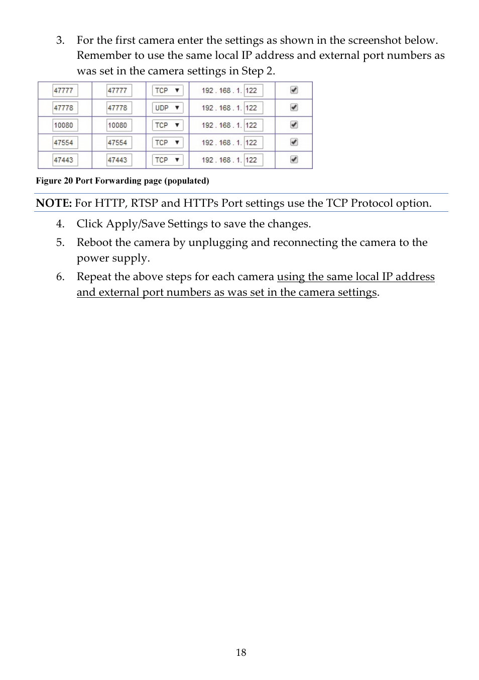 RISCO Group VUpoint Bullet Outdoor IP Camera RVCM52E User Manual | Page 18 / 76