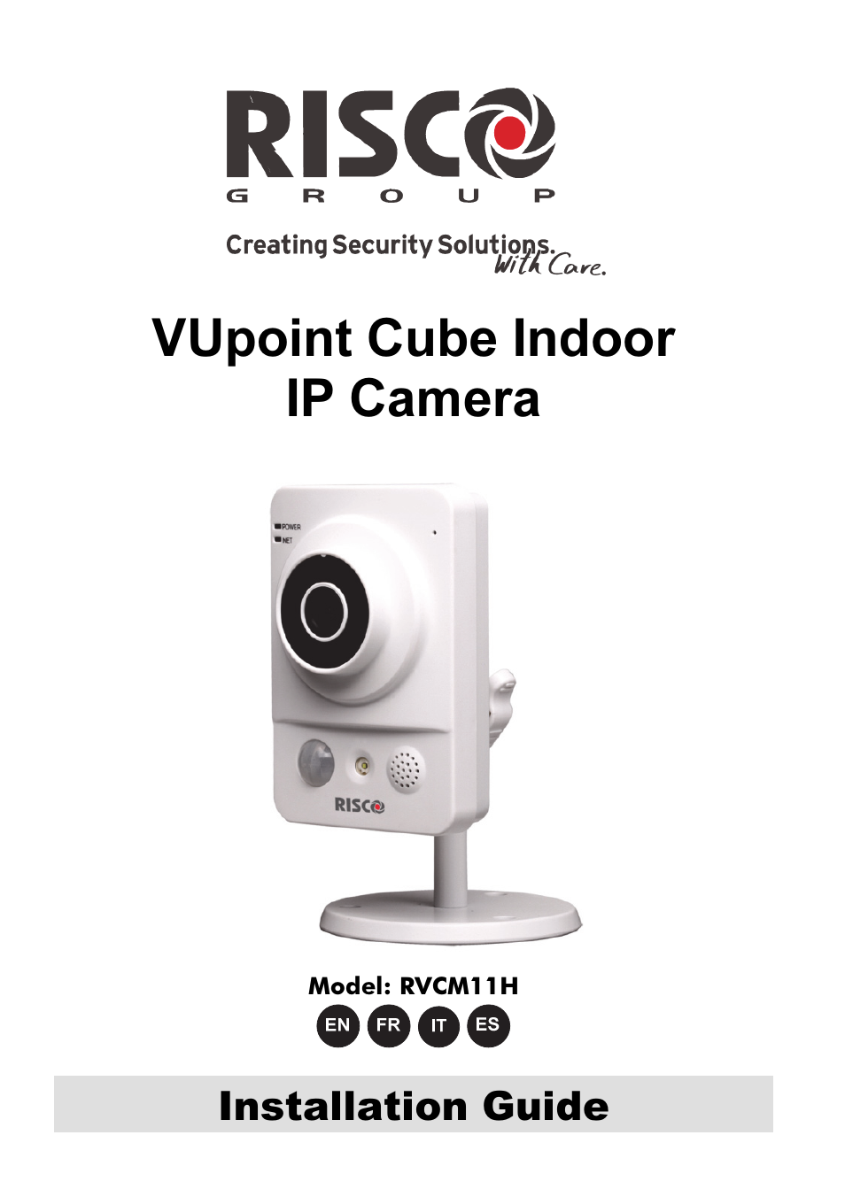 RISCO Group VUpoint Indoor IP Camera RVCM11H User Manual | 92 pages