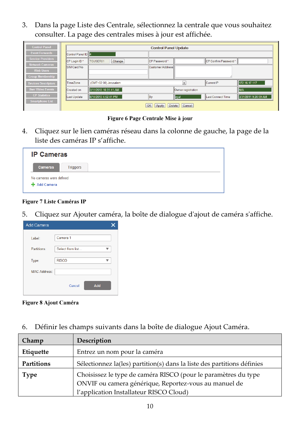 RISCO Group VUpoint Indoor IP Camera RVCM11H User Manual | Page 32 / 92