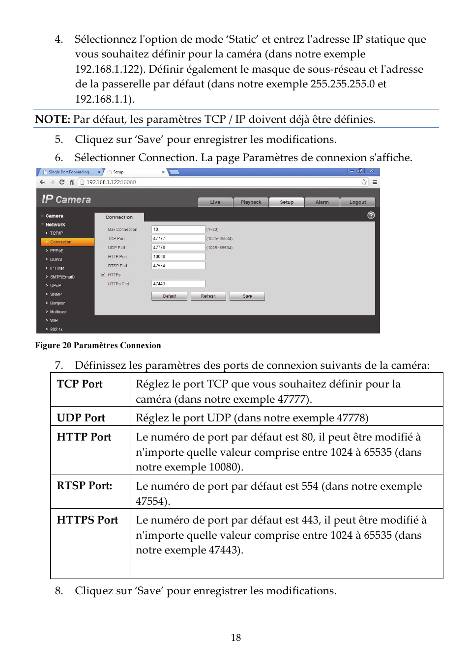 RISCO Group VUpoint Indoor IP Camera RVCM11H User Manual | Page 40 / 92