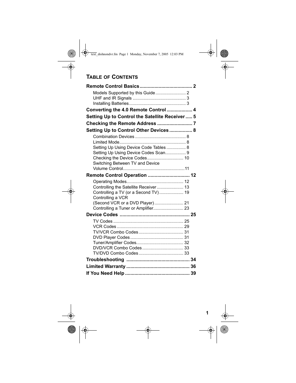 Dish Network 3.2 User Manual | Page 2 / 46