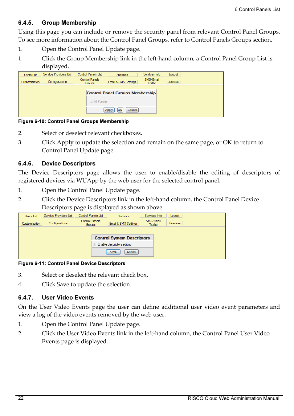 RISCO Group RISCO Application Server User Manual | Page 26 / 72
