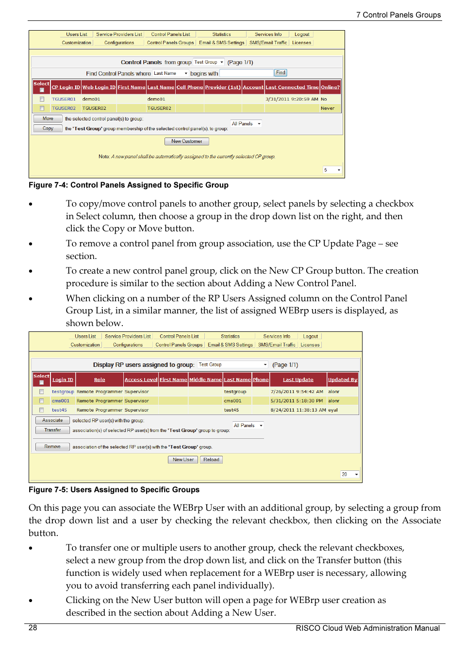 RISCO Group RISCO Application Server User Manual | Page 32 / 72