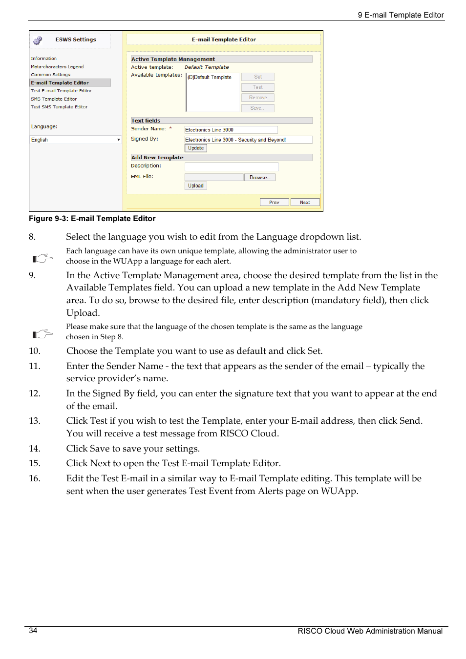 RISCO Group RISCO Application Server User Manual | Page 38 / 72