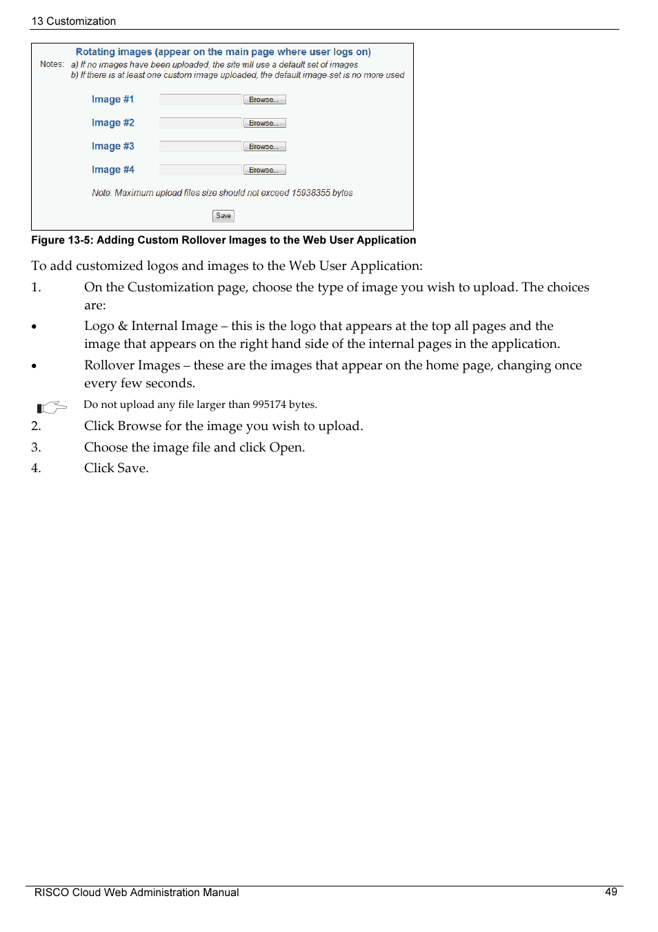 RISCO Group RISCO Application Server User Manual | Page 53 / 72