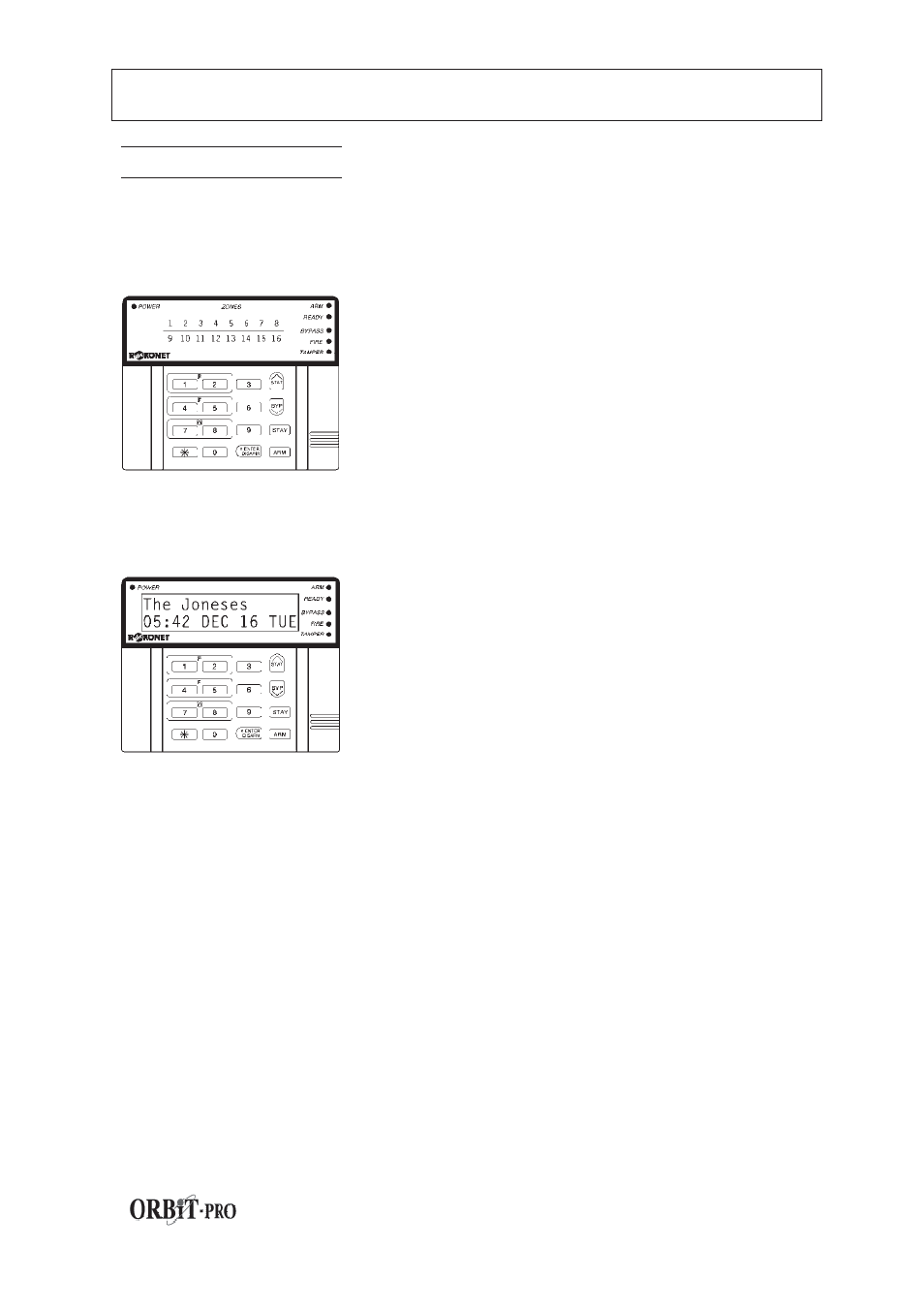 RISCO Group Orbit Pro RP-296 User Manual | Page 9 / 36