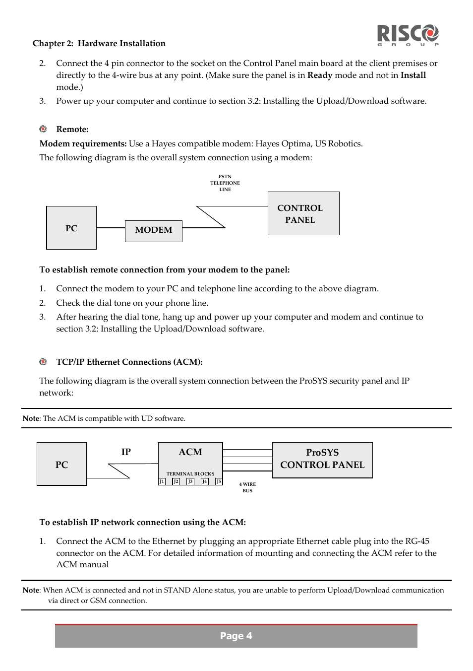 RISCO Group Upload/Download software User Manual | Page 7 / 48