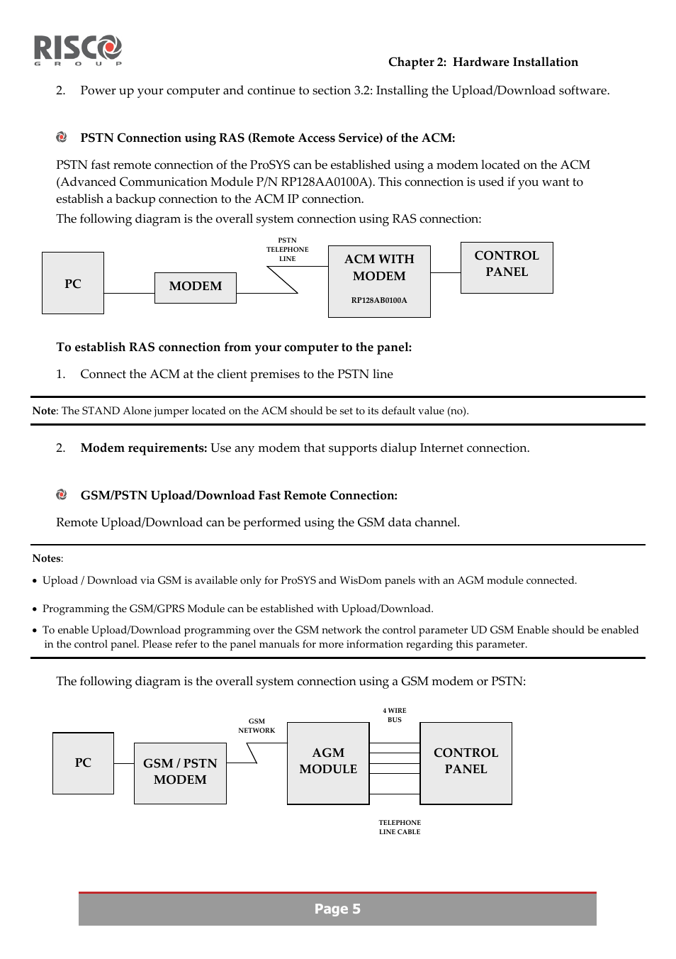 Page 5 | RISCO Group Upload/Download software User Manual | Page 8 / 48