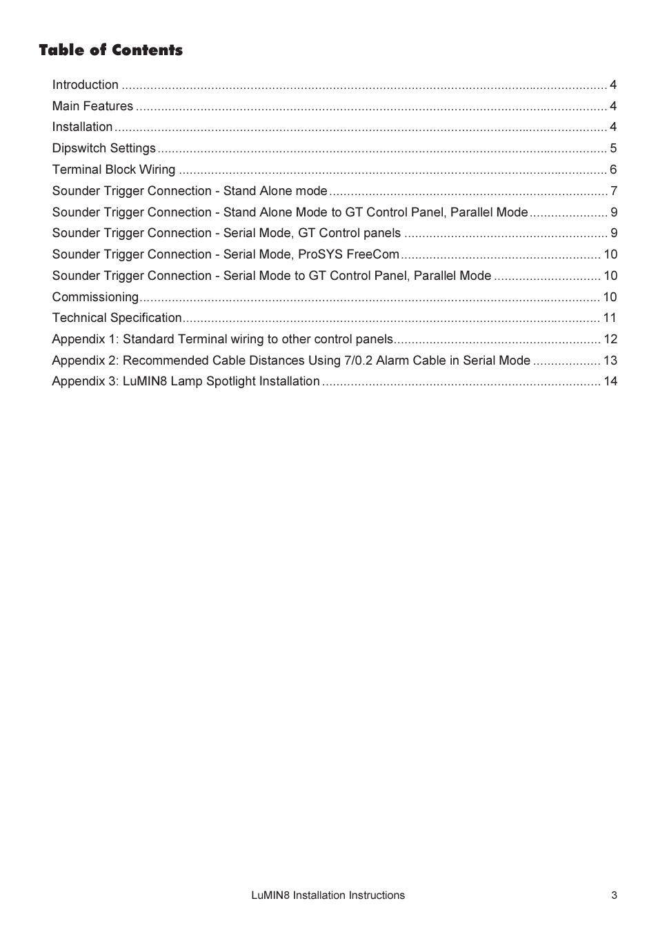 RISCO Group Lumin8 User Manual | Page 3 / 16