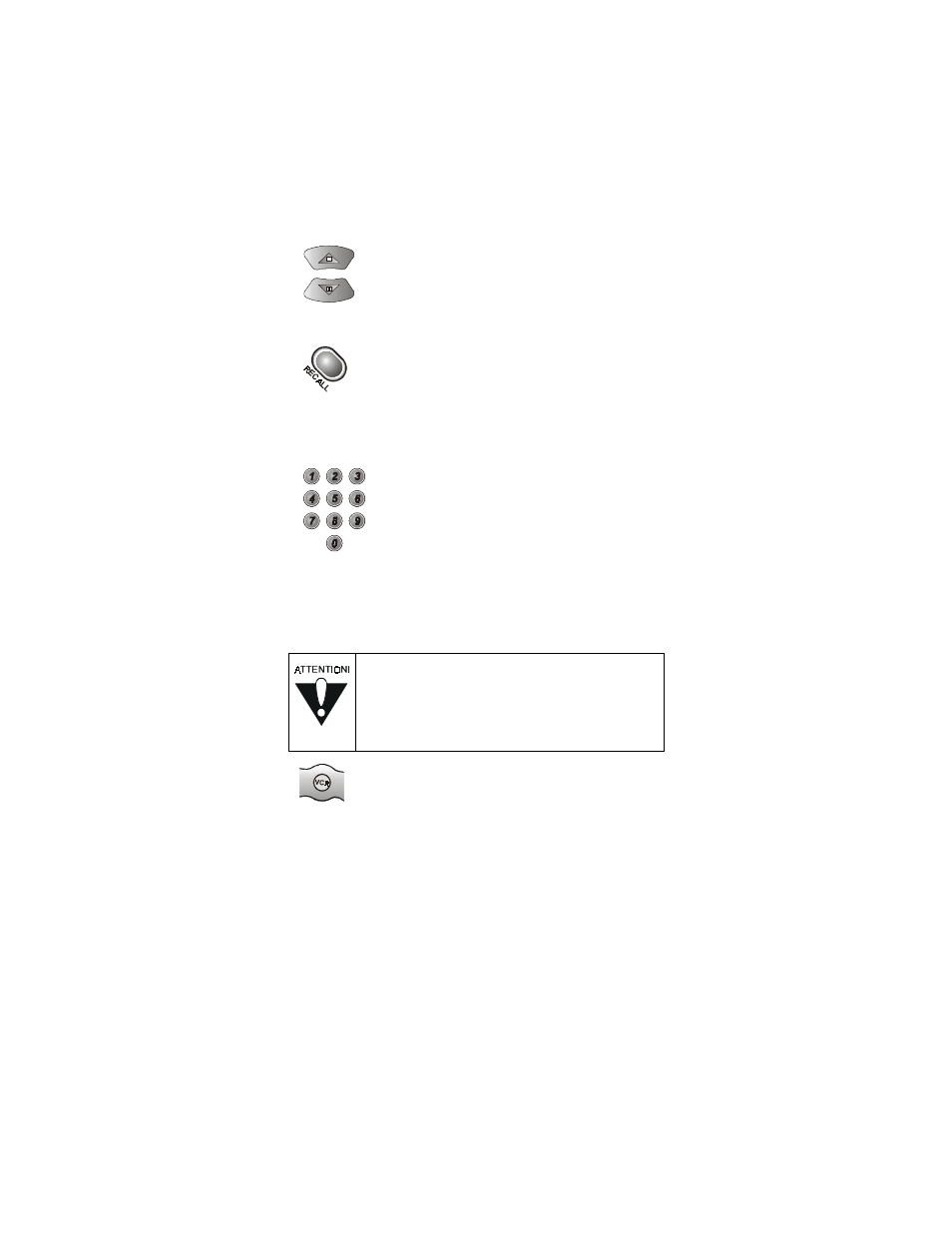 Up/down (arrow) buttons, Recall button, Number buttons | Vcr (videocassette recorder) mode, Vcr mode button | Dish Network 104333 User Manual | Page 10 / 32