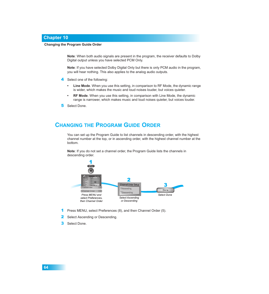 Hanging, Rogram, Uide | Rder | Dish Network Chapter 10 User Manual | Page 6 / 10