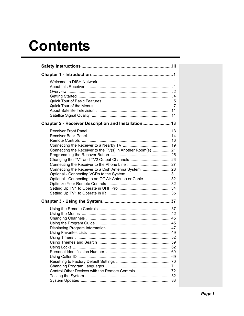 Dish Network Solo 351 User Manual | Page 2 / 138