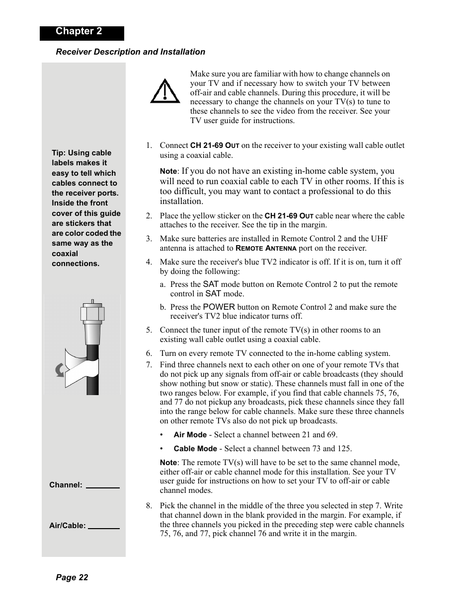 Chapter 2 | Dish Network Solo 351 User Manual | Page 27 / 138