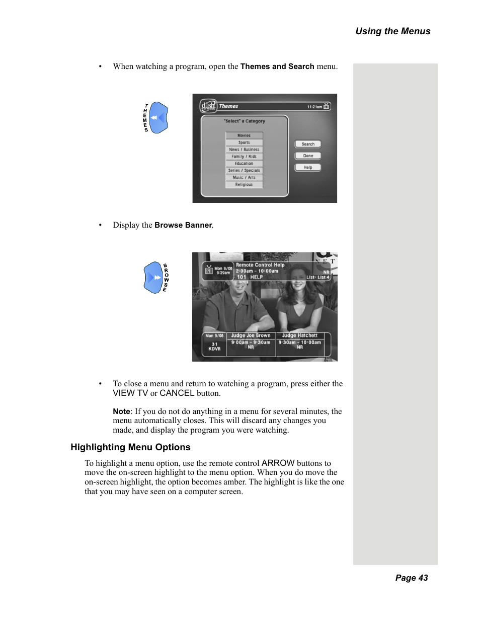 Dish Network Solo 351 User Manual | Page 48 / 138