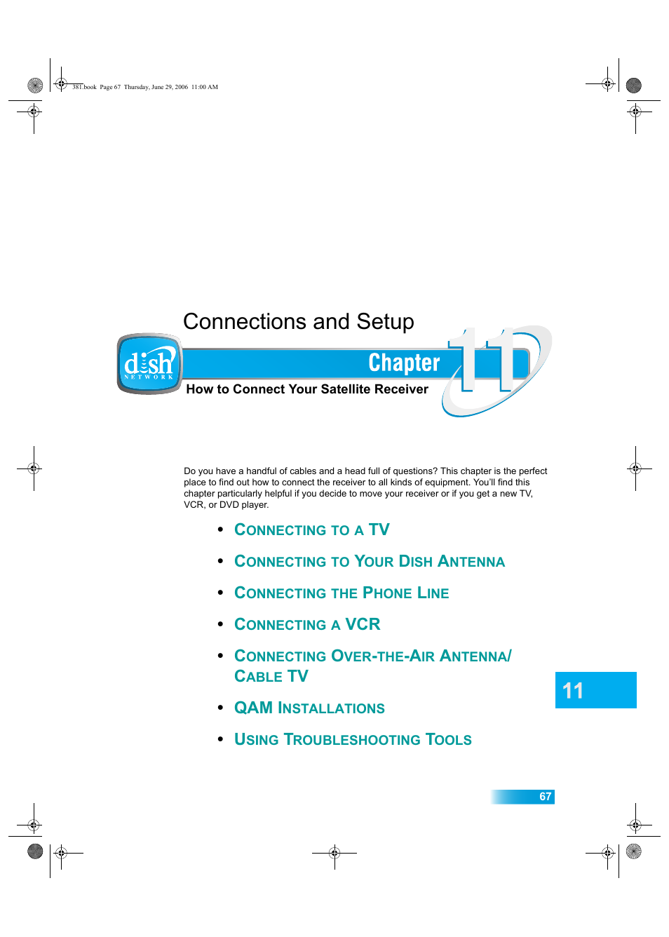 Connections and setup | Dish Network Solo 381 User Manual | Page 72 / 114