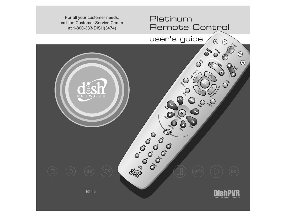 Dish Network Platinum Remote Control User Manual | Page 40 / 40