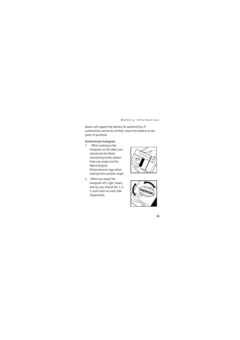 Nokia 2310 User Manual | Page 49 / 63
