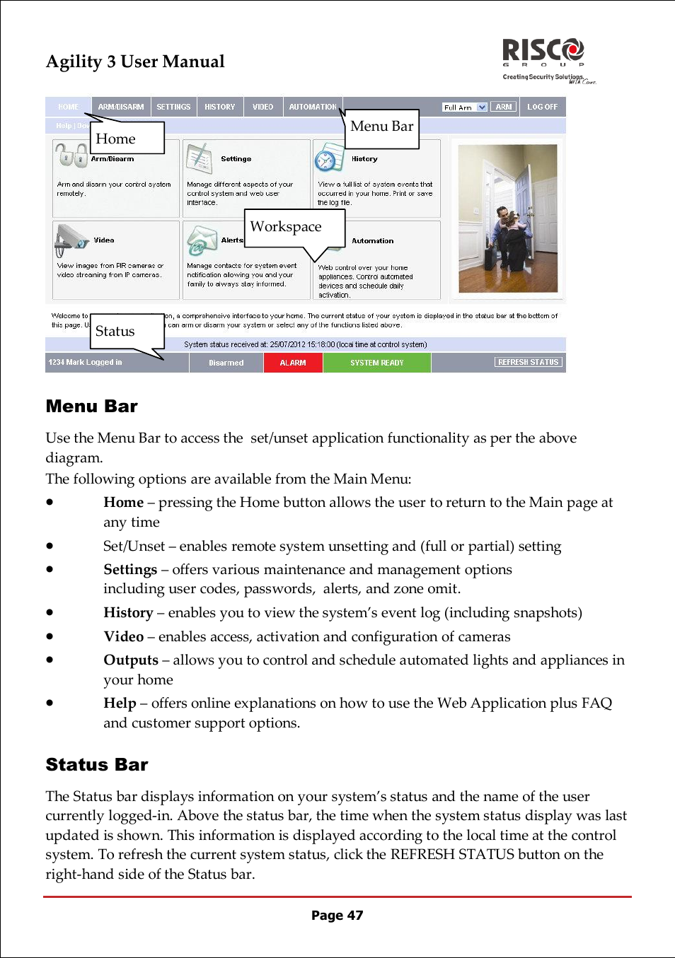 RISCO Group 5IN2047 Agility3 Full User Manual UK.pdf User Manual | Page 47 / 60