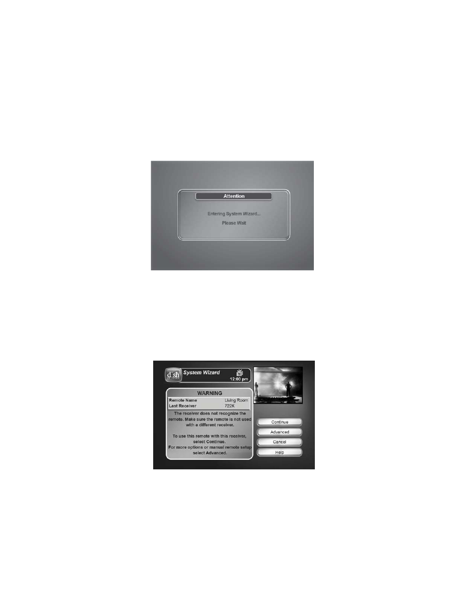 Using the system wizard | Dish Network 21 User Manual | Page 23 / 48