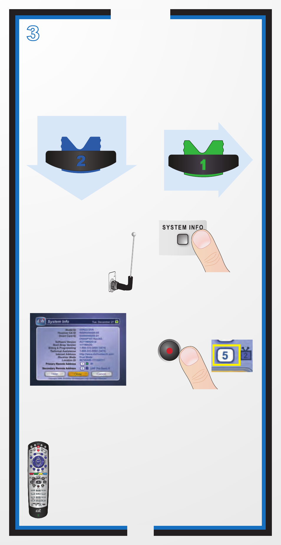 159263_21.0 guide_c3, Making the remote work with your receiver | Dish Network 21 User Manual | Page 5 / 48