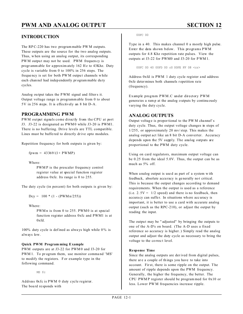 Remote Processing RPC-220 User Manual | Page 38 / 47