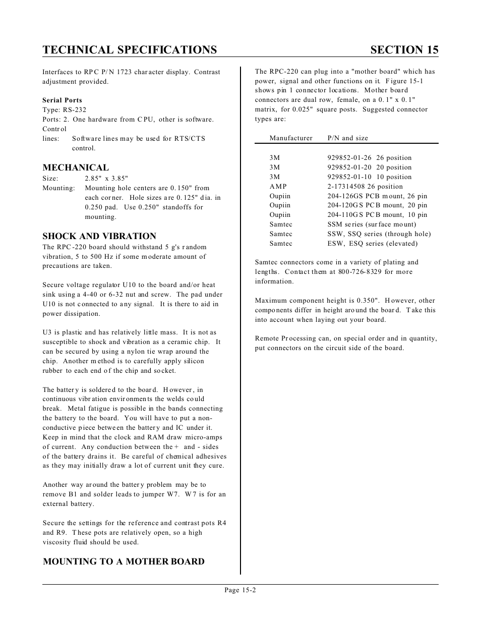 Remote Processing RPC-220 User Manual | Page 46 / 47