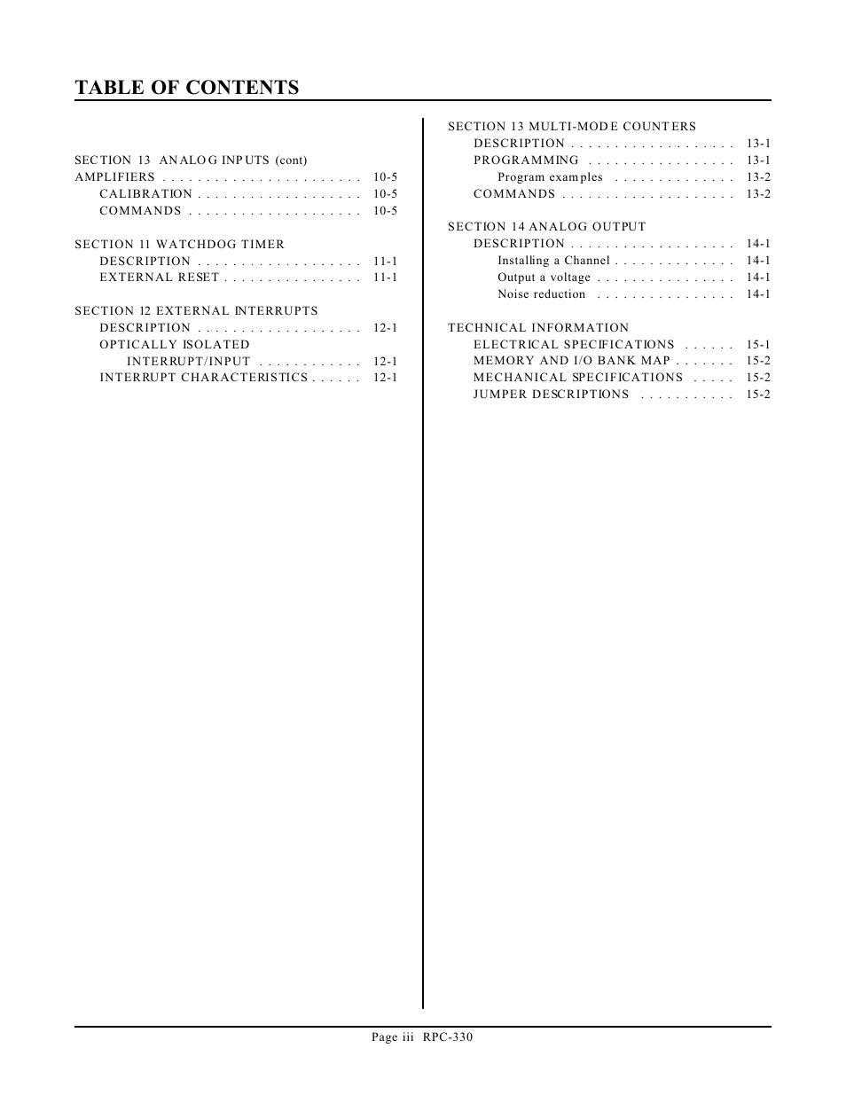 Remote Processing RPC-330 User Manual | Page 3 / 48