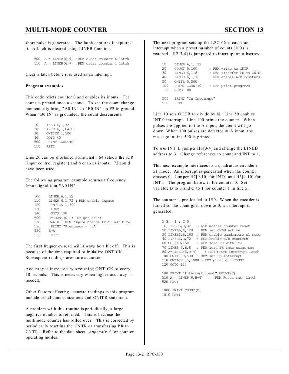Remote Processing RPC-330 User Manual | Page 44 / 48