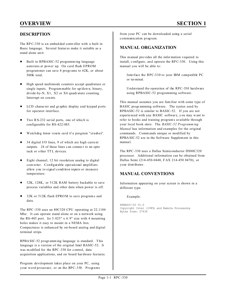 Remote Processing RPC-330 User Manual | Page 5 / 48