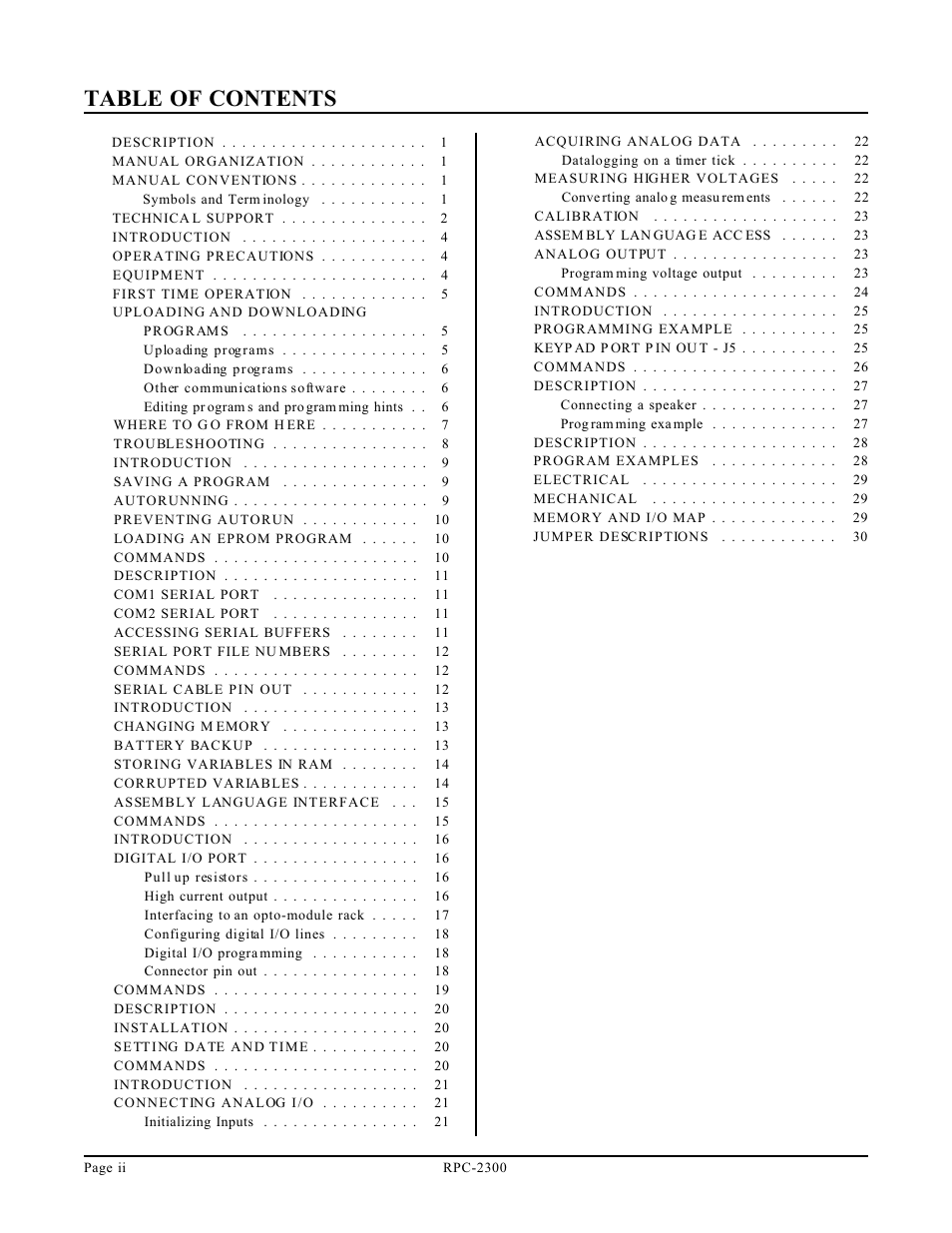 Remote Processing RPC-2300 User Manual | Page 2 / 36