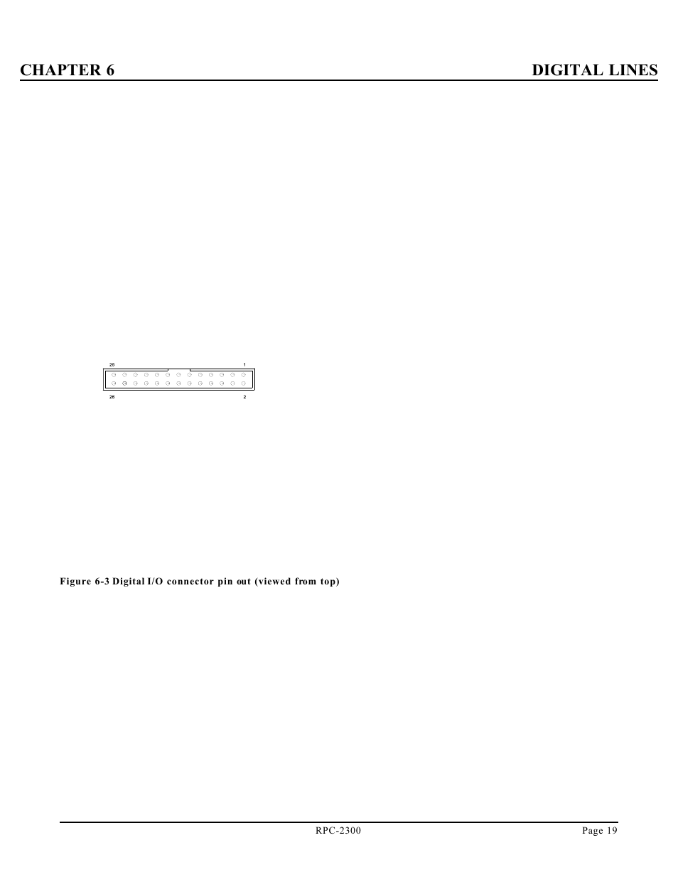 Chapter 6 digital lines | Remote Processing RPC-2300 User Manual | Page 21 / 36