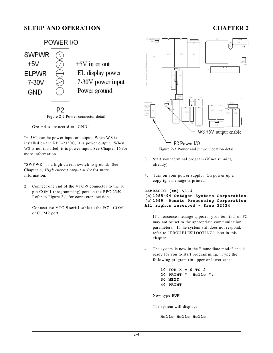 Setup and operation chapter 2 | Remote Processing RPC-2350 User Manual | Page 10 / 83