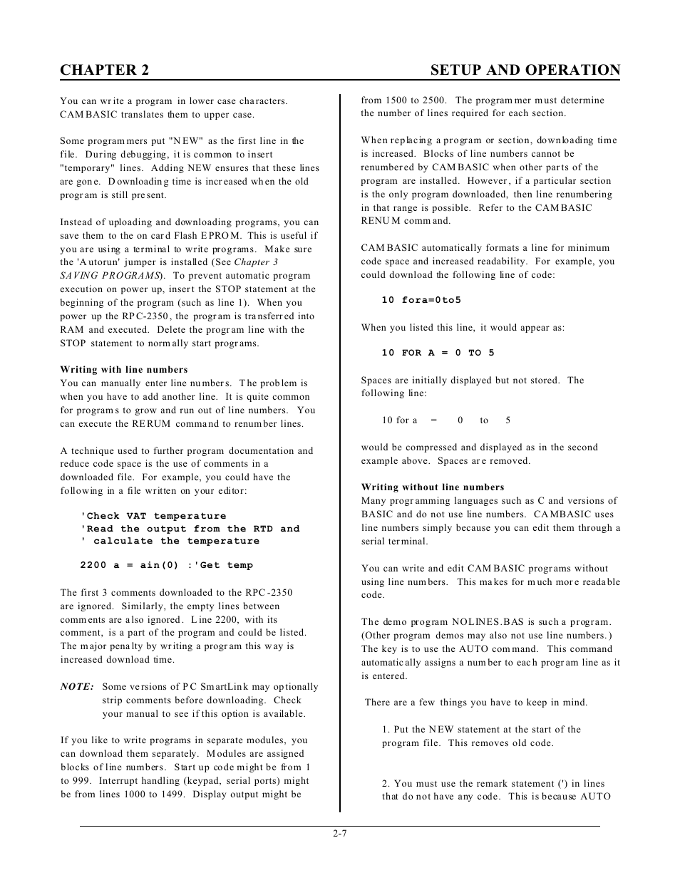 Chapter 2 setup and operation | Remote Processing RPC-2350 User Manual | Page 13 / 83