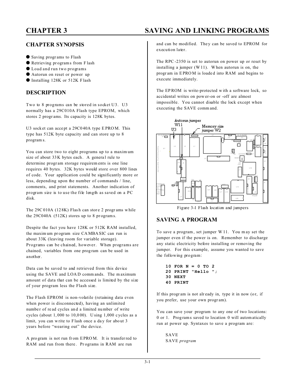 Chapter 3 saving and linking programs | Remote Processing RPC-2350 User Manual | Page 16 / 83