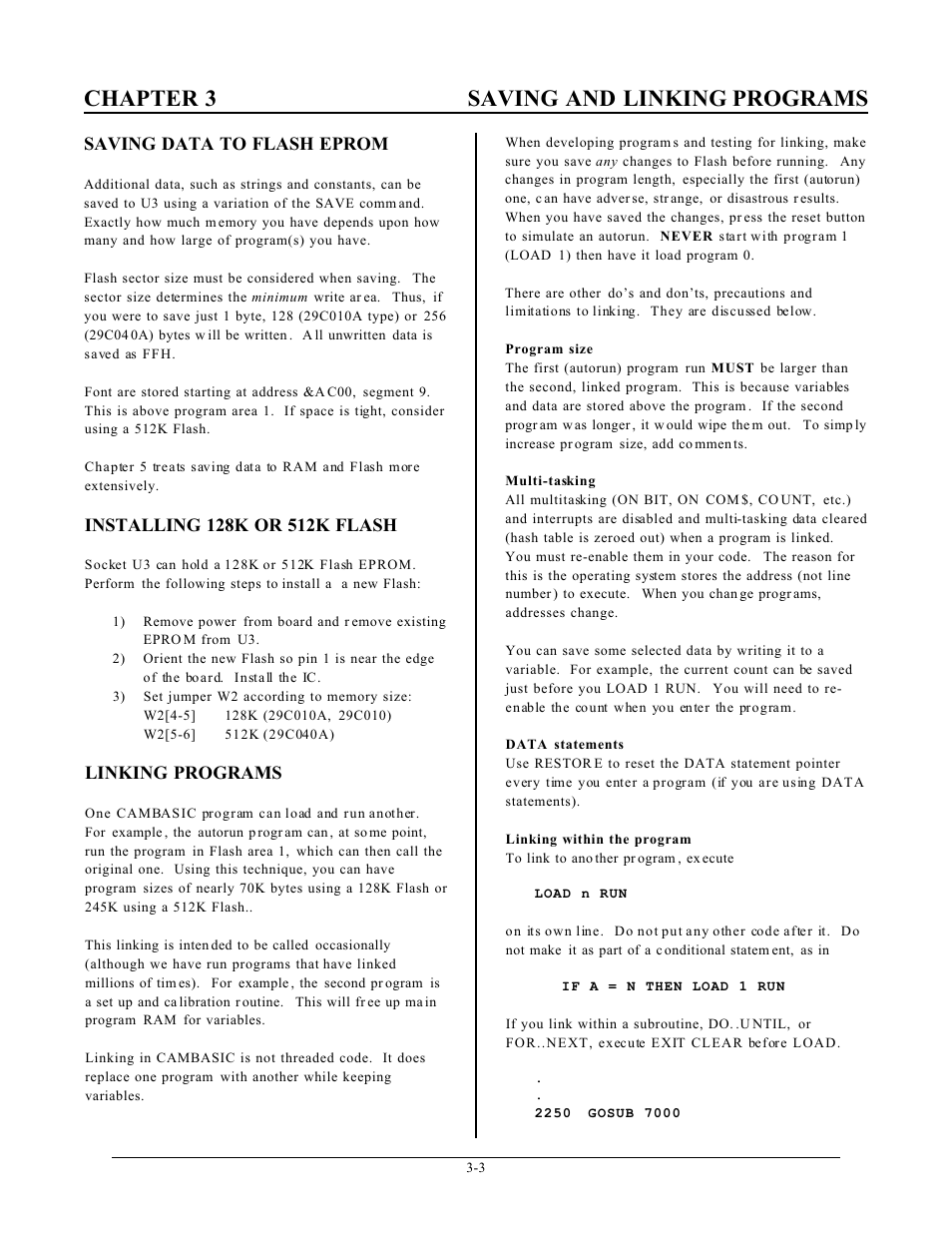 Chapter 3 saving and linking programs | Remote Processing RPC-2350 User Manual | Page 18 / 83