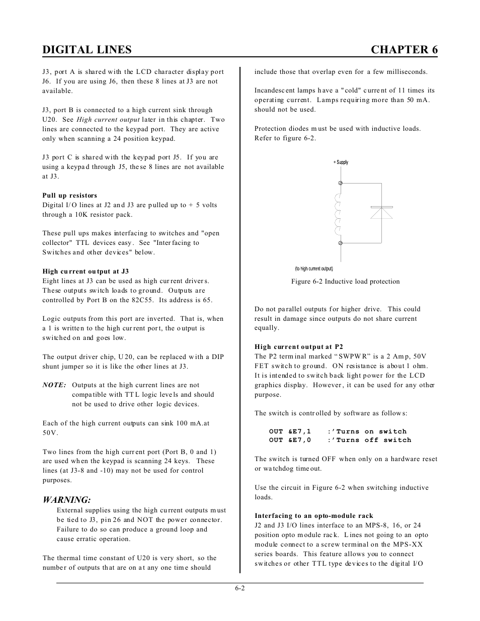 Digital lines chapter 6 | Remote Processing RPC-2350 User Manual | Page 35 / 83