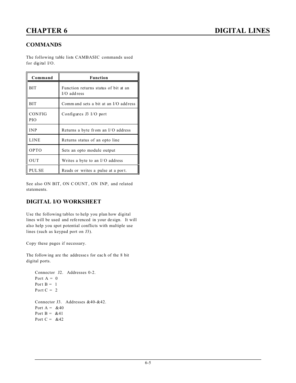 Chapter 6 digital lines | Remote Processing RPC-2350 User Manual | Page 38 / 83