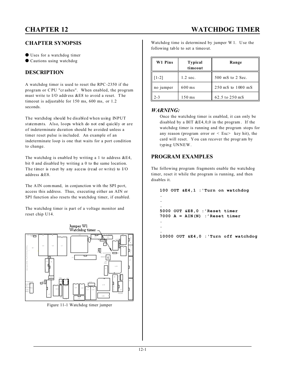Chapter 12 watchdog timer | Remote Processing RPC-2350 User Manual | Page 55 / 83