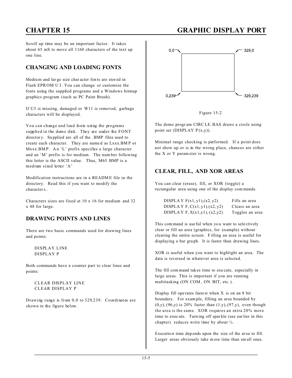 Chapter 15 graphic display port | Remote Processing RPC-2350 User Manual | Page 66 / 83