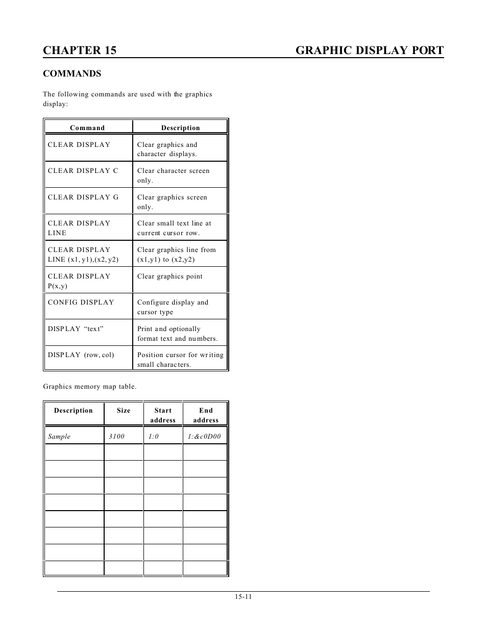 Chapter 15 graphic display port | Remote Processing RPC-2350 User Manual | Page 72 / 83